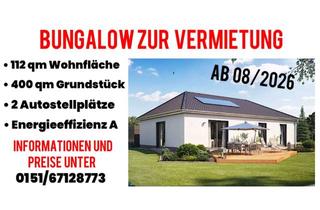 Haus mieten in Bahnhofstraße 19, 17268 Milmersdorf, Zwei Bungalows (Erstbezug) mit 4 Zimmern in 17268 Milmersdorf