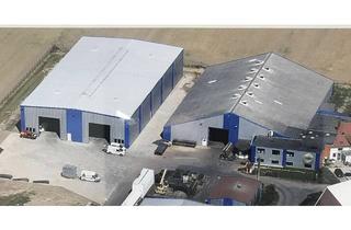 Gewerbeimmobilie kaufen in 38176 Wendeburg, Hallenkomplex mit langfristigem Mietvertrag. Hohe Rendite mit einem sicheren Mieter .