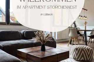 Immobilie mieten in 23554 St. Lorenz Nord, Möblierte Maisonette-Dachgeschosswohnung (ca. 90 m²) – perfekt für Geschäftsreisende & Familien