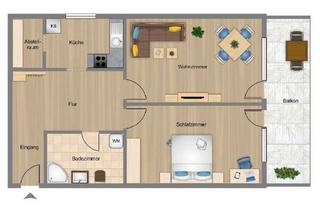 Wohnung kaufen in 56281 Emmelshausen, Emmelshausen - Helle 2-Zimmer-Wohnung mit Balkon in Emmelshausen - im EG