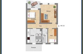 Wohnung kaufen in 56337 Eitelborn, "Eitelborn: Erdgeschosswohnung mit Loggia und Terrasse"