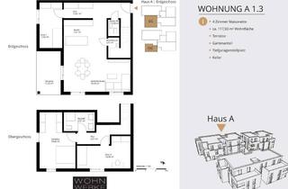 Wohnung kaufen in 73660 Urbach, Whg A 1.3. - 4 Zimmer - Erdgeschoss/Obergeschoss mit ca. 141 m² Gartenanteil - Maisonettewohnung
