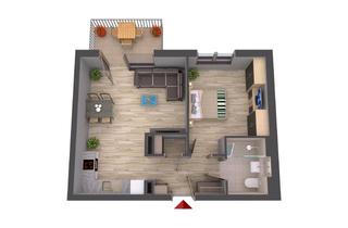 Wohnung kaufen in Waldstraße, 74906 Bad Rappenau, Neubauprojekt: Hochwertige 2-Zi. Erdgeschosswohnung mit Terrasse und Garten, TG und Aufzug !