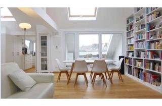 Lofts mieten in 60316 Nordend-Ost, LOFT-Dachgeschoss 4 ZW auf der Bergerstr / Merianplatz doch ruhig! Balkon-Loggia mit Taunusblick