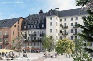 Wohnung mieten in Marktplatz 3a, 09557 Flöha, Tolle 2-Zimmerwohnung in der Alten Baumwolle! EBK + Balkon + Blick zum Markt + Fußbodenheizung + offene Küche + Lift