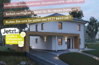 Haus kaufen in 07318 Saalfeld, ☀️ Leben im Saalfeld! Modernes EH40+ QNG EFH mit exklusivem Grundriss sucht Baufamilie!
