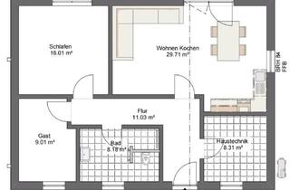 Haus kaufen in 39576 Stendal, Stendal - Bungalow Neubau mit 600m2 Grundstück in Weißewarte