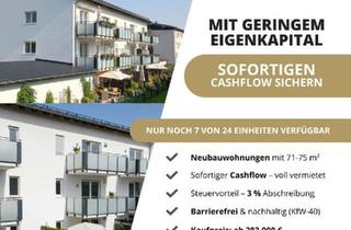 Wohnung kaufen in 94447 Plattling, Plattling - +++ NEUBAU - IDEAL für ANLEGER nähe BMW-Werk - Bereits VERMIETET - KfW40 Standard +++