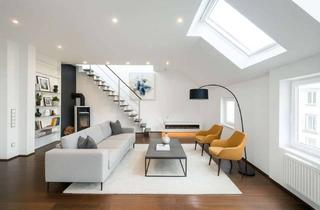 Wohnung kaufen in 60316 Nordend-Ost, Moderne Dachgeschoss-Maisonettewohnung mit Terrasse in charmantem Altbau