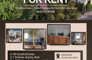 Wohnung mieten in 07743 Nord, Gemütliches APARTMENT FÜR MIETE in Jena Nord – Ideal für Wochenendheimfahrer!