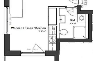 Wohnung mieten in Arnsburger Weg, 35440 Linden, Helles 1-Zimmer-Studenten-Appartment mit Balkon