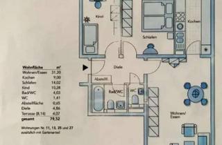 Wohnung mieten in Langeooger Straße 10, 65199 Biebrich, Sofort bezugsfreie 3-Zimmer-Wohnung mit Garten, moderner Küche & Tiefgarage in Wiesbaden
