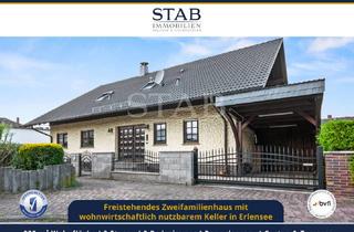 Haus kaufen in 63526 Erlensee, Zweifamilienhaus mit wohnwirtschaftlich nutzbarem Keller in Erlensee