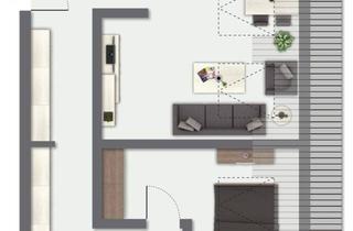 Immobilie kaufen in 65462 Ginsheim-Gustavsburg, Vermietete 3-Zimmer-Wohnung mit Tageslichtbad und gleich 2 Balkonen