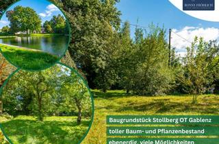 Grundstück zu kaufen in 09366 Stollberg, Ebenerdiges Bau- und Gartengrundstück in Stollberg OT Gablenz, ruhige Lage mit Teichnähe, Erzgebirge