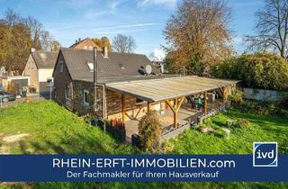 Haus kaufen in 50181 Bedburg, Historisches Wohnhaus anno 1860 mit modernem Anbau, Kamin & Entwicklungspotenzial