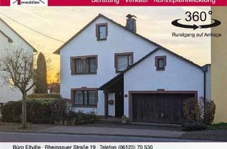 Einfamilienhaus kaufen in 65385 Rüdesheim am Rhein, Großes freistehendes Einfamilienhaus mit Fernblick + traumhaftem weiter bebaubarem Grundstück