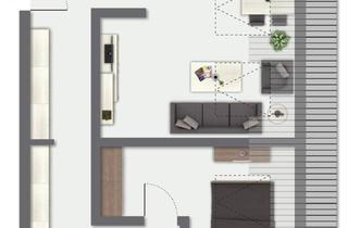 Anlageobjekt in 65462 Ginsheim-Gustavsburg, Vermietete 3-Zimmer-Wohnung mit Tageslichtbad und gleich 2 Balkonen