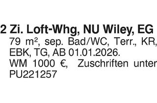 Wohnung mieten in 89250 Senden, 2 Zi