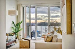 Wohnung kaufen in Eiswerderstraße 10E, 13585 Spandau, 1. Reihe am Wasser: Neubau-Maisonette mit Wasserblick - Süd-Terrasse - 2 Bäder - BEZUGSFERTIG