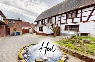 Bauernhaus kaufen in 06686 Sössen, Zwei-Seiten-Bauernhof mit Fachwerkhaus und Scheune