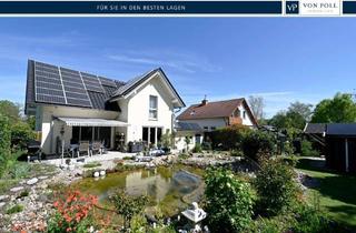 Haus kaufen in 55278 Hahnheim, Naturnahes Familienhaus mit ELW, gepflegtem Garten mit Teichanlage u. Doppelgarage für Ihr Familien