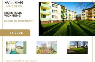 Wohnung kaufen in 31840 Hessisch Oldendorf, Reserviert! Sichere Kapitalanlage: Vermietete 3-Zimmer-Wohnung mit Landkreis als Mieter