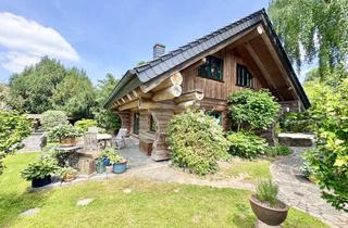 Haus kaufen in 01445 Radebeul, Einzigartig! Naturstammhaus mit eigenem Gartenparadies! Grüner Luxus!