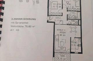 Wohnung kaufen in 73265 Dettingen, Dettingen unter Teck - 3 Zimmer Erdgeschosswohnung mit eigene Gartenteil