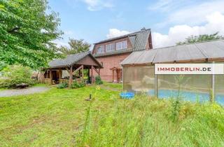 Haus kaufen in 16356 Werneuchen, IMMOBERLIN.DE - Überzeugend gebautes Haus mit Einliegerwohnung, Garage & 4,1 Hektar Waldfläche