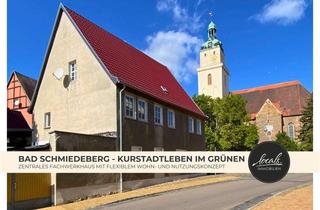 Haus kaufen in 06905 Bad Schmiedeberg, Historisches, saniertes Fachwerkhaus in Bad Schmiedeberg – nutzbar als Ein- oder Zweifamilienhaus