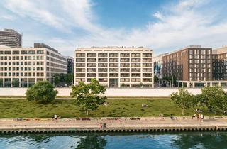 Wohnung kaufen in Mühlenstraße 20, 10243 Friedrichshain, Elegantes Studio-Apartment direkt an der Spree