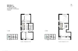 Wohnung mieten in Kaskadenpark 15a, 22045 Jenfeld, Maisonette-Wohnung 3,5 Zimmer (BJ 2023) mit Balkon