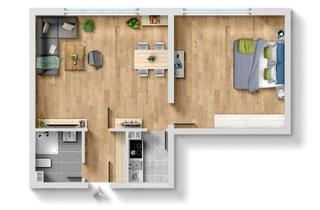 Wohnung kaufen in 46049 Oberhausen, Erdgeschosswohnung in zentraler Lage von OB +++ komplett saniert +++ ruhig ausgerichtet