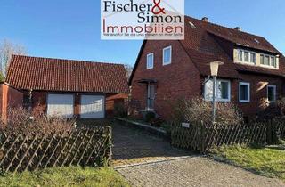 Doppelhaushälfte kaufen in 31547 Rehburg-Loccum, Rehburg-Loccum- Rotsteinklinker-Doppelhaushälfte mit großem Nebengebäude im Ortsteil Münchehagen