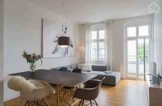 Immobilie mieten in Boxhagener Straße 33, 10245 Friedrichshain, Helle Dreizimmerwohnung mit Designermöbeln und zwei Balkonen