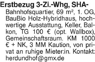 Wohnung mieten in 74523 Schwäbisch Hall, Erstbezug 3-Zi.-Whg. SHA-Bahnhofsquartier