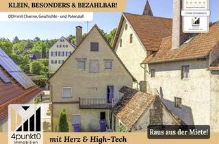 Doppelhaushälfte kaufen in 86751 Mönchsdeggingen, Bezahlbares Eigenheim – DHH mit Balkon, kleinem Hof, Charme & Potenzial