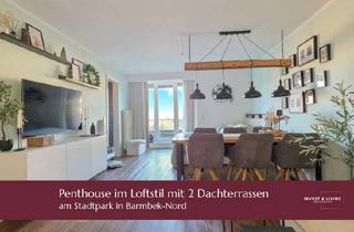Penthouse kaufen in 22307 Barmbek-Nord, Wunderschöne Penthouse-Wohnung am Stadtpark mit 2 Dachterrassen