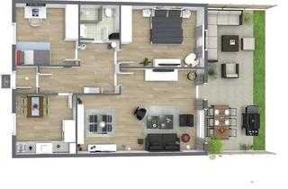 Wohnung mieten in 28832 Achim, Moderne, schöne und helle 3-Zimmer-Whg mit EBK und Terrasse