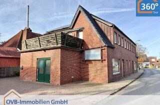Haus kaufen in 26736 Krummhörn, Wohn- und Geschäftshaus mit vielseitigen Nutzungsmöglichkeiten in bester Sichtlage von Pewsum