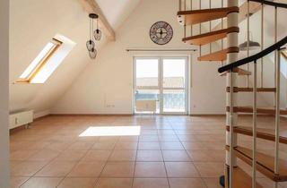 Wohnung kaufen in 71701 Schwieberdingen, Lichtdurchflutete Maisonette mit Galerie, zwei Balkonen & Duplex-Stellplatz