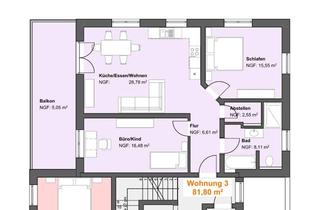 Wohnung mieten in Lange Gasse 29, 86637 Zusamaltheim, Erstbezug in exklusiver 3-Zimmer Wohnung mit Balkon (Whng. 3)