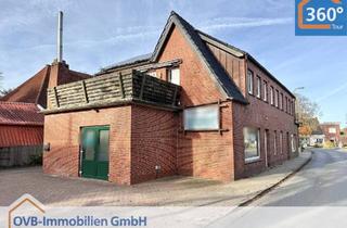 Haus kaufen in 26736 Krummhörn, Wohn- und Geschäftshaus mit vielseitigen Nutzungsmöglichkeiten in bester Sichtlage von Pewsum