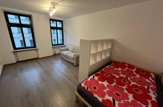 Wohnung mieten in Oststraße 47, 04317 Reudnitz-Thonberg, Stilvolle, umfassend modernisierte 1-Zimmer-Wohnung mit nagelneuer Einbauküche am Lene-Voigt-Park