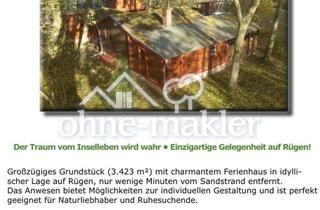 Grundstück zu kaufen in 18556 Dranske, Parkähnliches Baugrundstück mit Feriendomizil auf Rügen zu verkaufen