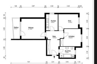 Wohnung kaufen in 86179 Augsburg, Augsburg - Sanierte 3-Zimmer-Wohnung in Haunstetten | 2 Tg-Stellplätze