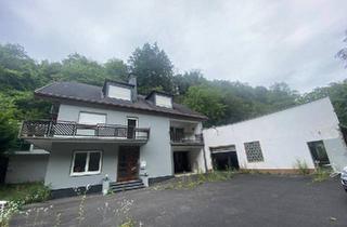 Haus kaufen in 56349 Kaub, Kaub - 2 Häuser +Halle- Alleinlage am Rhein-Grundstück 5117qm Wofl 480qm