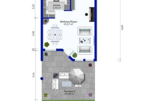 Wohnung kaufen in 71364 Winnenden, Ab sofort frei: Sehr helle 3,5 Zimmer-Wohnung mit Garten/Terrasse/Stellplatz in der Tiefgarage und A