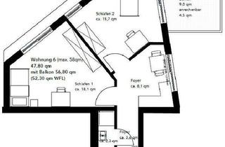 Wohnung mieten in Heinestr. 110, 64283 Darmstadt, Stilvolle,neuwertige 2-Zimmer-Dachgeschosswohnung mit Balkon in Darmstadt